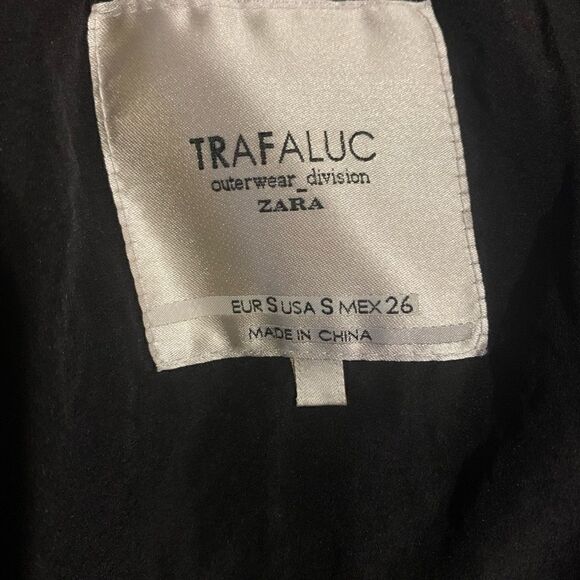 Zara Trafaluc Faux Fur Collar Coat - Picture 5 of 6